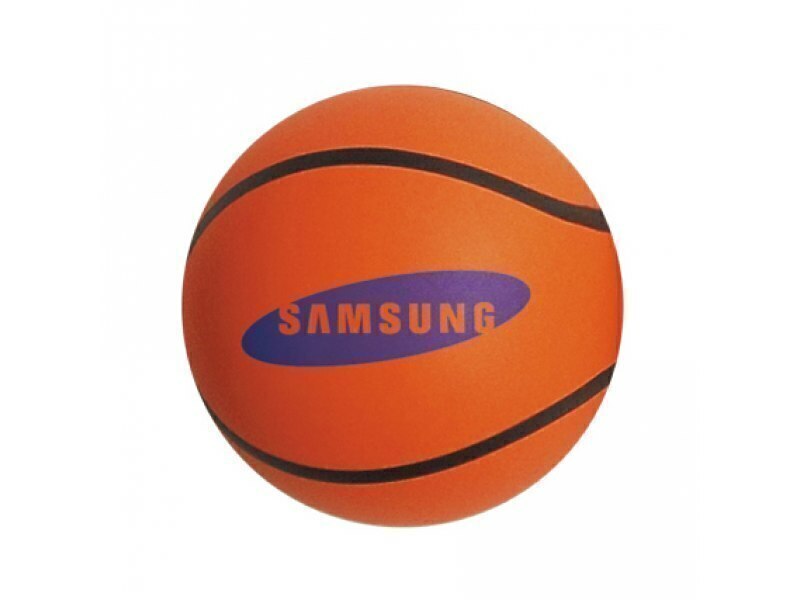 Bolinha Anti Stress vinil oca c/ pintura Basquete
