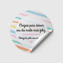 Adesivo Modelo Prontos com Frases