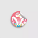 Adesivo Modelo Prontos com Frases