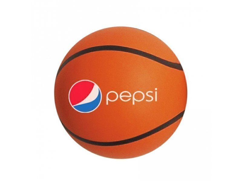 Bolinha Anti Stress vinil oca c/ pintura Basquete