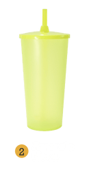 Copo Ecológico com Tampa/ Canudo  Personalizado