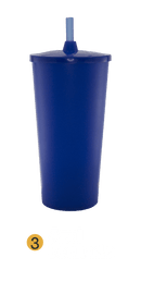 Copo Ecológico com Tampa/ Canudo  Personalizado