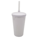 Copo Tampa e Canudo 500ML Personalizado