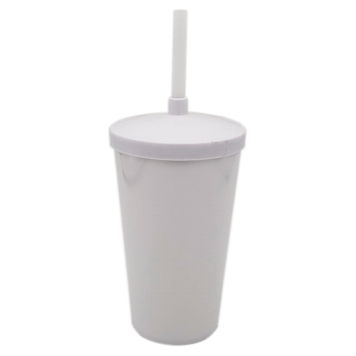 Copo Tampa e Canudo 500ML Personalizado