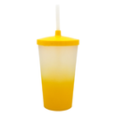 Copo Tampa e Canudo Degradê 500ML Personalizado