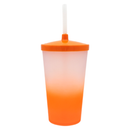 Copo Tampa e Canudo Degradê 500ML Personalizado