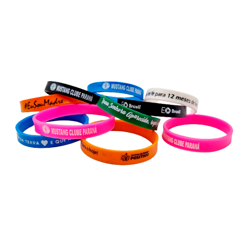 Pulseira Emborrachada Personalizada