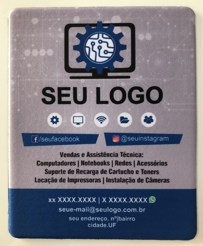 Mouse Pad plano com borda soldada