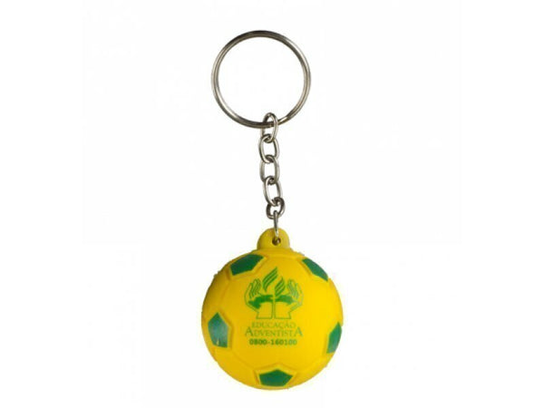 Chaveiro Bola Vinil oca c/ Pintura Futebol Personalizado