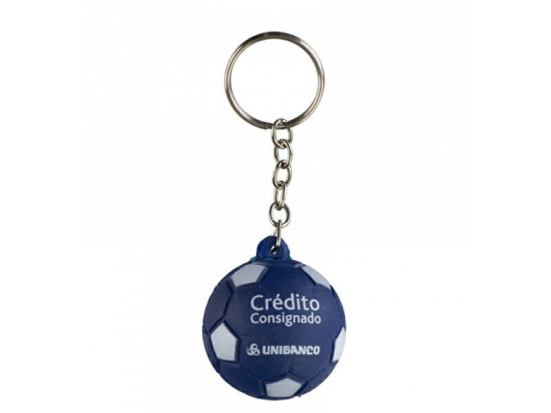 Chaveiro Bola Vinil oca c/ Pintura Futebol Personalizado