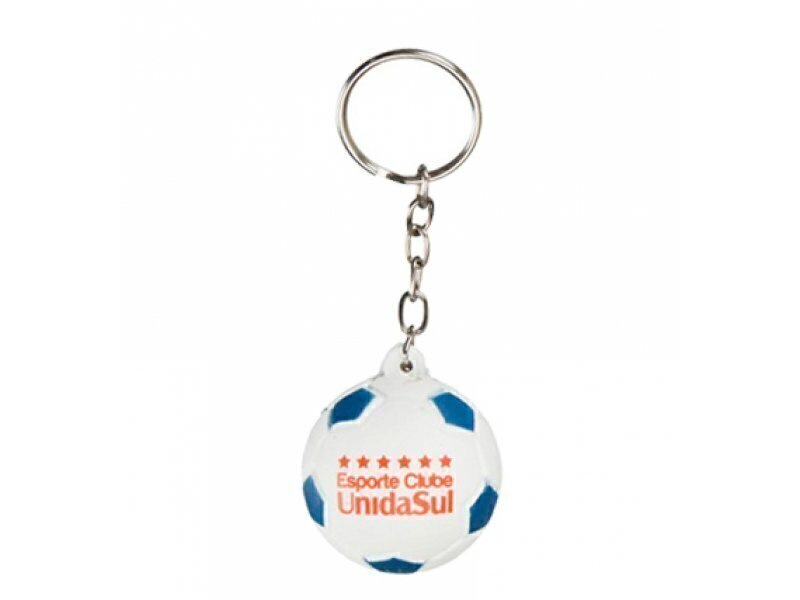 Chaveiro Bola Vinil oca c/ Pintura Futebol Personalizado